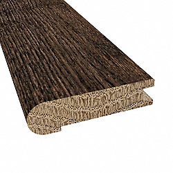 Prefinished Distressed Exeter Oak Hardwood 3/4 in thick x 3.125 in wide x 78 in Length Stair Nose